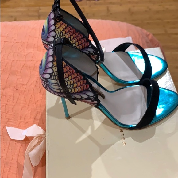 Flutura Peacock Ankle-Strap Sandal - Picture 2 of 5